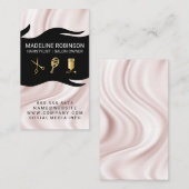 Seidendrapery-Stylist-Kit | Haar und Schönheit Visitenkarte (Vorne/Hinten)