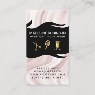 Seidendrapery-Stylist-Kit Haar und Schönheit Visitenkarte