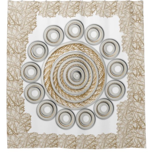 Seidenduschvorhang Duschvorhang (Vorderseite)