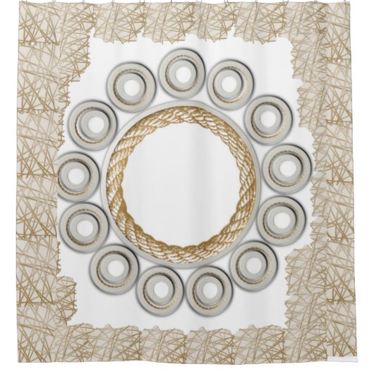 Seidenduschvorhang Duschvorhang (Vorderseite)