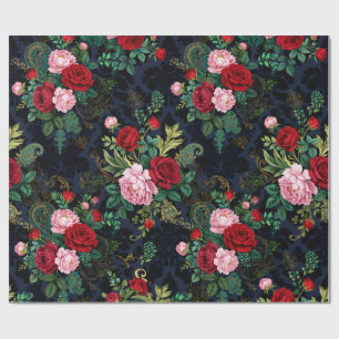 Seidene Floral Robe Verpackungspapier Geschenkpapier