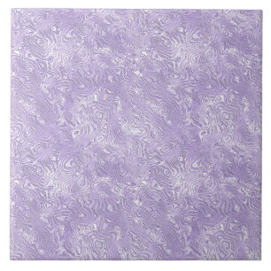 Seidene Moiree mit kleinem Muster in Lila Lavendel Fliese