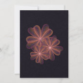 Seidene Wedding Blumen Einladung (Rückseite)