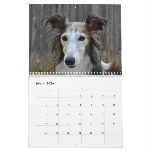 Seidener Windhound 2017 Kalender (Jul 2026)