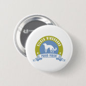 Seidenes Windhound Button (Vorne & Hinten)