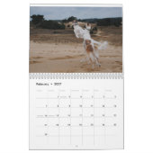 Seidenes Windhounds im Aktions-Kalender Kalender (Feb 2027)