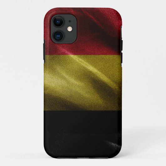 Seidenflagge in Belgien Case-Mate iPhone Hülle (Rückseite)