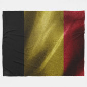 Seidenflagge in Belgien Fleecedecke (Vorderseite (Horizontal))