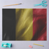 Seidenflagge in Belgien Seidenpapier (Basteln)