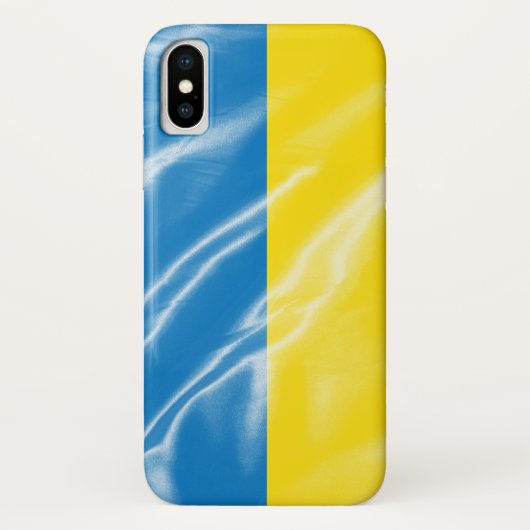 Seidenflagge in der Ukraine Case-Mate iPhone Hülle (Rückseite)