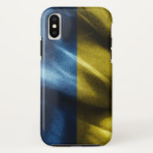 Seidenflagge in der Ukraine Case-Mate iPhone Hülle (Rückseite)