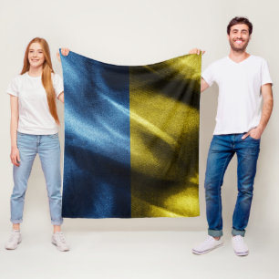 Seidenflagge in der Ukraine Fleecedecke