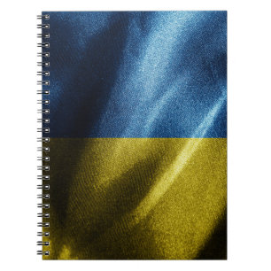 Seidenflagge in der Ukraine Notizblock