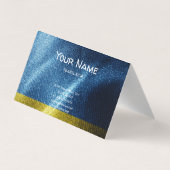 Seidenflagge in der Ukraine Visitenkarten (Rückseite)