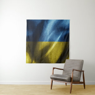 Seidenflagge in der Ukraine Wandteppich