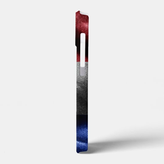 Seidenflagge in Frankreich Case-Mate iPhone Hülle (Rückseite / Links)