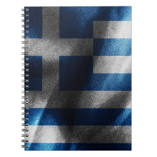 Seidenflagge in Griechenland Notizblock