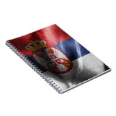 Seidenflagge in Serbien Notizblock (Rechte Seite)