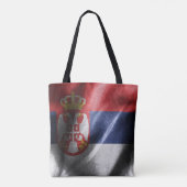 Seidenflagge in Serbien Tasche (Rückseite)
