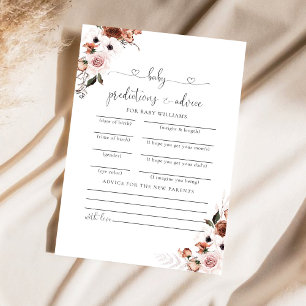Seidenflorale Babyduschkarte