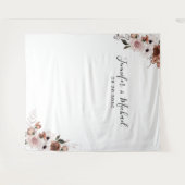 Seidenflorale Hochzeit - Hintergrund Wandteppich (Vorderseite (Horizontal))