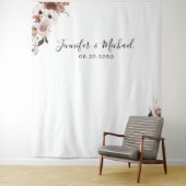 Seidenflorale Hochzeit - Hintergrund Wandteppich (Beispiel)