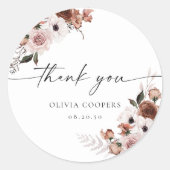 Seidenflorentücher-Dusche Klassischer Rundsticker Runder Aufkleber (Vorderseite)