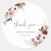 Seidenflorentücher-Dusche Klassischer Rundsticker Runder Aufkleber (Vorderseite)