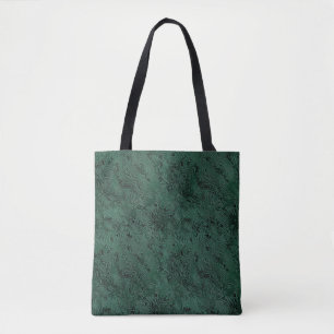 Seidenglanz mit kleinem Muster in Waldgrün Tasche