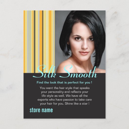 Seidenglatte Haare Postkarte (Vorderseite)