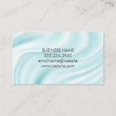 Seidengrüner Drapery Visitenkarte (Rückseite)