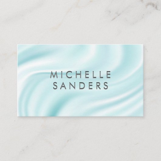 Seidengrüner Drapery Visitenkarte (Vorderseite)