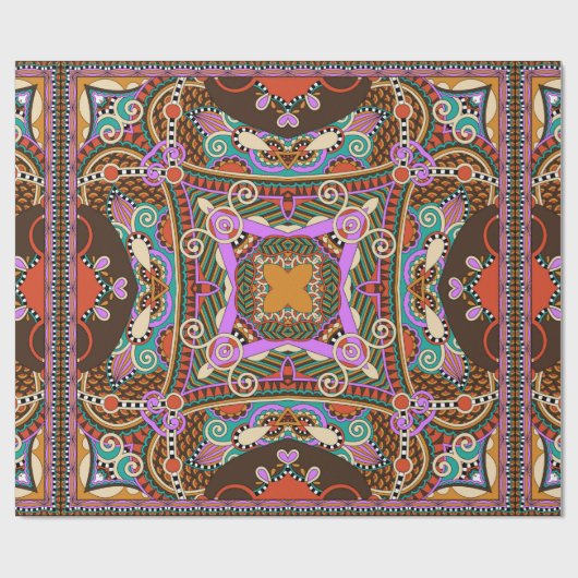 Seidenhalsschal oder Kerzenquadrat Geschenkpapier (Flach)