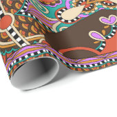 Seidenhalsschal oder Kerzenquadrat Geschenkpapier (Rolleneckpunkt)