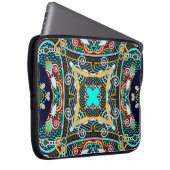 Seidenhalsschal oder Kerzenquadrat Laptopschutzhülle (Vorne Rechts)