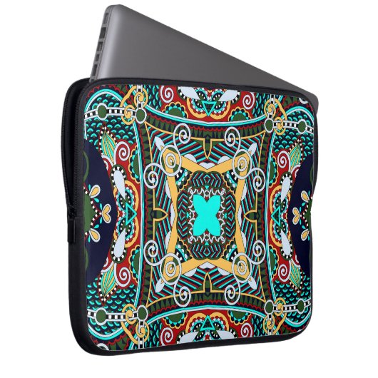 Seidenhalsschal oder Kerzenquadrat Laptopschutzhülle (Vorne Rechts)