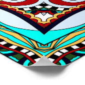 Seidenhalsschal oder Kerzenquadrat Poster (Ecke)