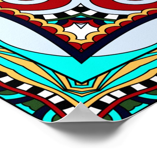 Seidenhalsschal oder Kerzenquadrat Poster (Ecke)