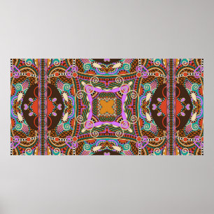 Seidenhalsschal oder Kerzenquadrat Poster