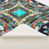 Seidenhalsschal oder Kerzenquadrat Sherpadecke (3/4)