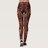 Seidenhalsschal, östliches Muster Leggings (Rückseite)