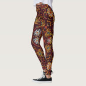 Seidenhalsschal, östliches Muster Leggings (Links)