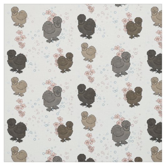 Seidenhühner Stoff (Muster)