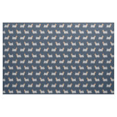 Seidenhundehund blau stoff (Fat Quarter (45,7 x 55,9 cm))