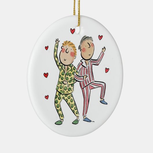 Seidenjubiläum Keramik Ornament (Rechts)