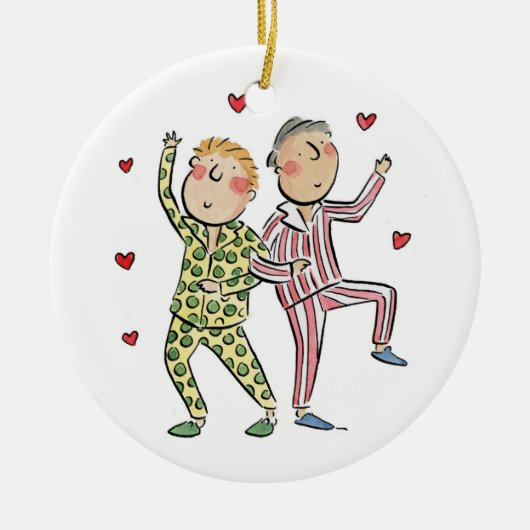 Seidenjubiläum Keramik Ornament (Vorne)