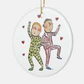 Seidenjubiläum Keramik Ornament (Links)