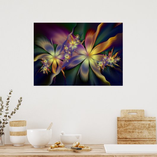 Seidenjuliaflowers Poster (Küche)