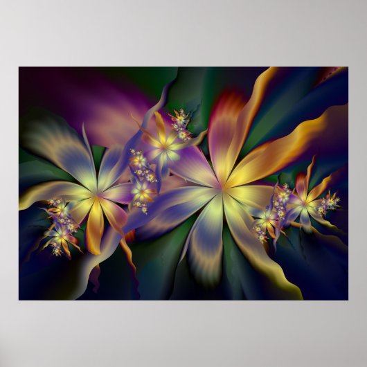 Seidenjuliaflowers Poster (Vorne)