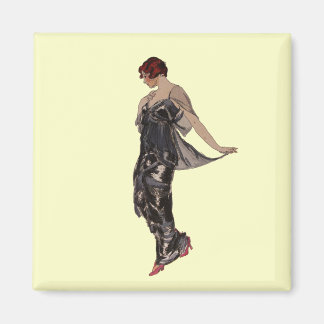 Seidenkleid Abend 1914 Magnet